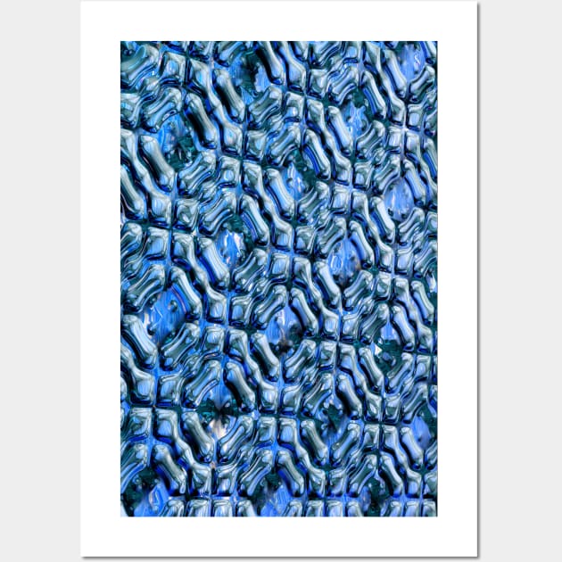 Blue Matrix Wall Art by jwwallace